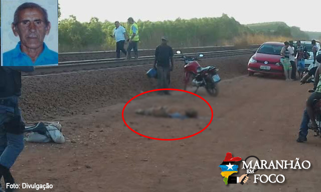 Idoso morre após ser atropelado por trem no Piquiá, em Açailândia