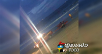 Três bombeiros desaparecem no mar da Litorânea em São Luis ao resgatar surfistas