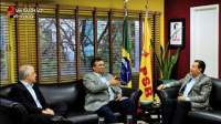Flávio Dino se reúne com presidente do PSB em Brasília