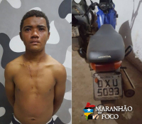 Assaltante é preso após furtar motocicleta em São Mateus do Maranhão